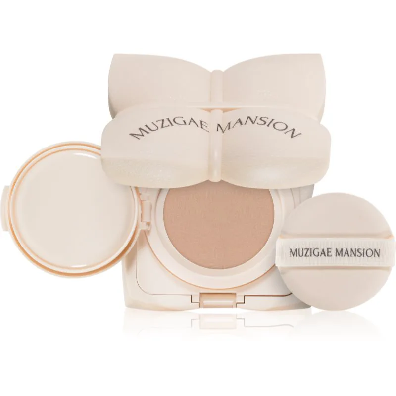 MUZIGAE MANSION Sleek Water Cushion μακράς διαρκείας μεικ απ σε σφουγγαράκι με ενυδατικό αποτέλεσμα απόχρωση N19 15 γρ