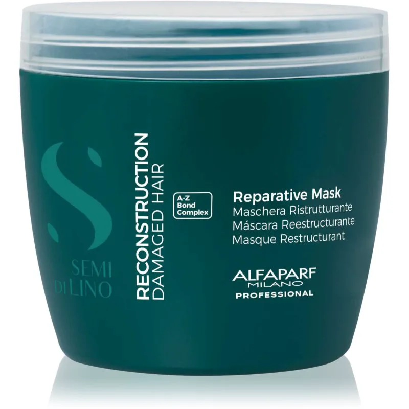 Alfaparf Milano Semi di Lino Reconstruction Reparative Αναπληρωτική μάσκα για κατεστραμμένα μαλλιά 500 ml