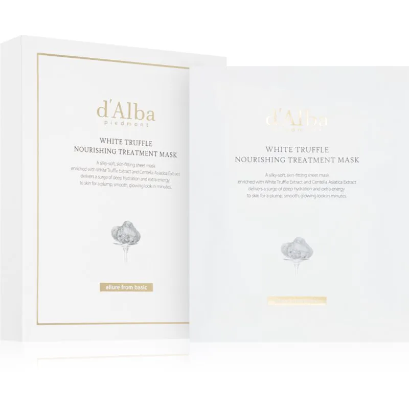 d'Alba White Truffle Nourishing Treatment Mask εντατικά ενυδατικός ορός προσώπου με καταπραϋντική δράση 5x25 ml