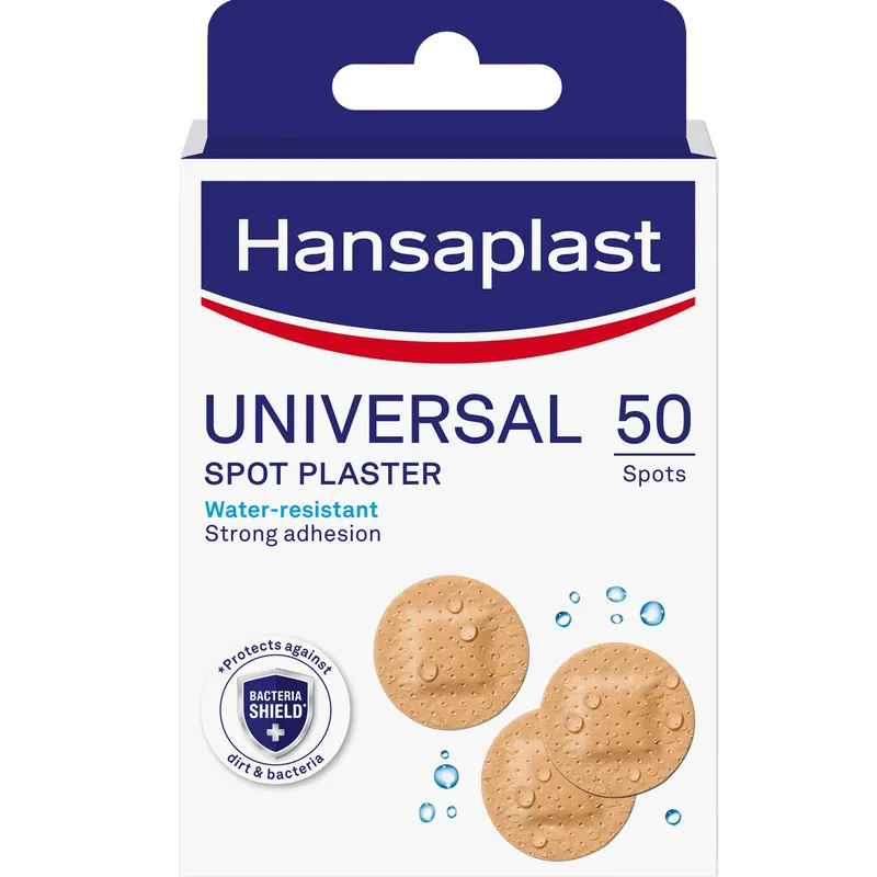 Hansaplast Universal Spot Plaster Ανθεκτικά στο Νερό Επιθέματα για την Κάλυψη & Προστασία Μικρών Πληγών 50 Τεμάχια