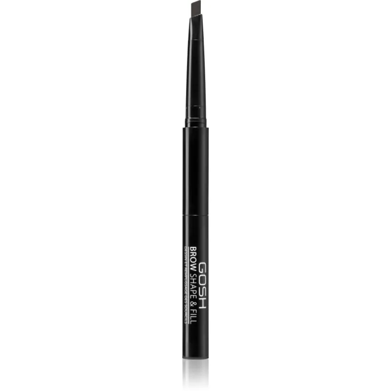 GOSH COPENHAGEN Brow Shape & Fill μολύβι ματιών διπλής όψης απόχρωση 002 Greybrown 0.5 γρ