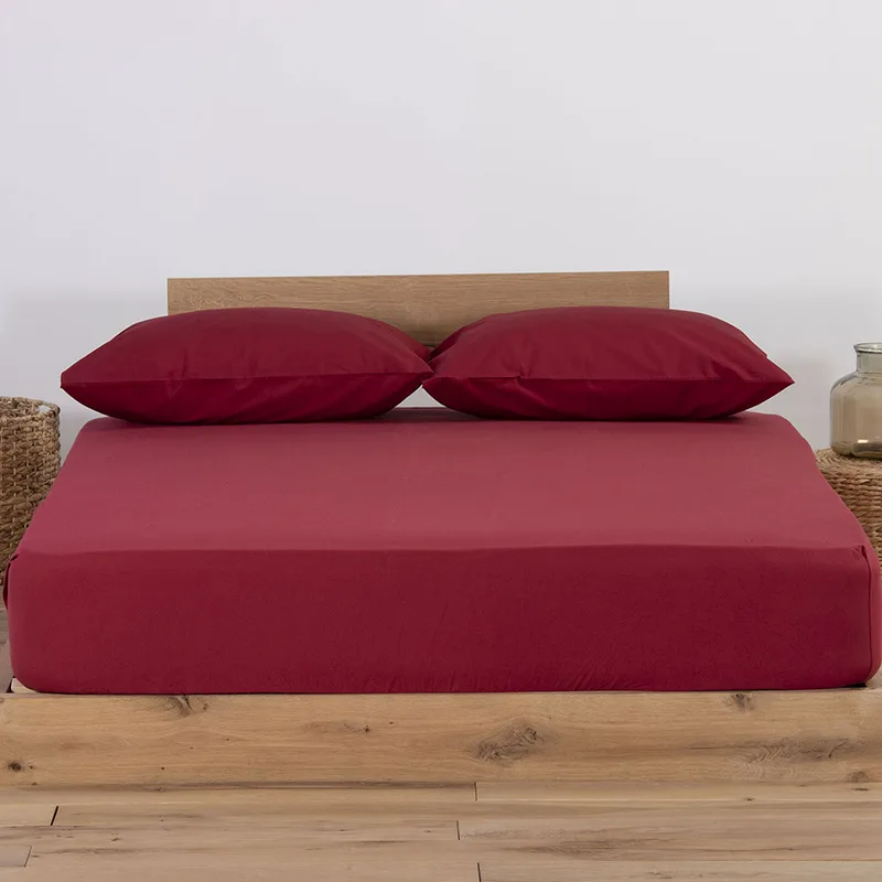 Σεντόνι Μεμονωμένο Μονό 100x200+30 Nef Nef Jersey 970-Bordo Με Λάστιχο (100x200+30)
