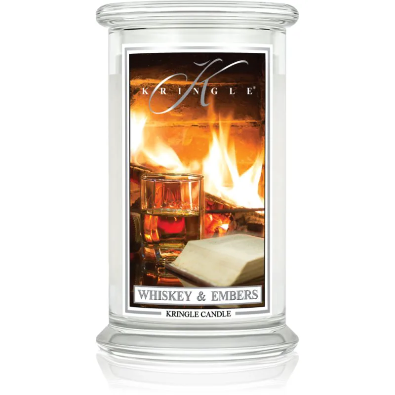 Kringle Candle Whiskey & Embers αρωματικό κερί 623 γρ