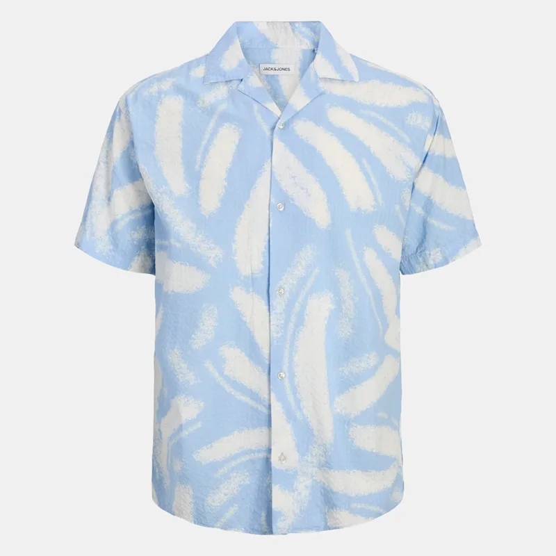 Jack & Jones Jjalberto Seersucker Resort Ανδρικό Κοντομάνικο Πουκάμισο (9000219380_3057)