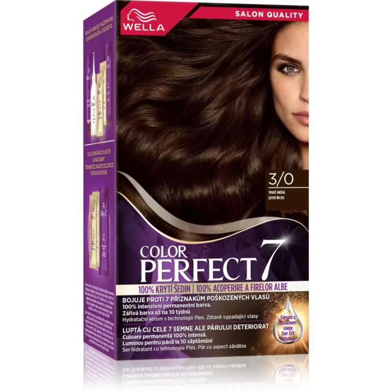 Wella Color Perfect βαφή μαλλιών απόχρωση 3/0 Dark Brown 1 τμχ