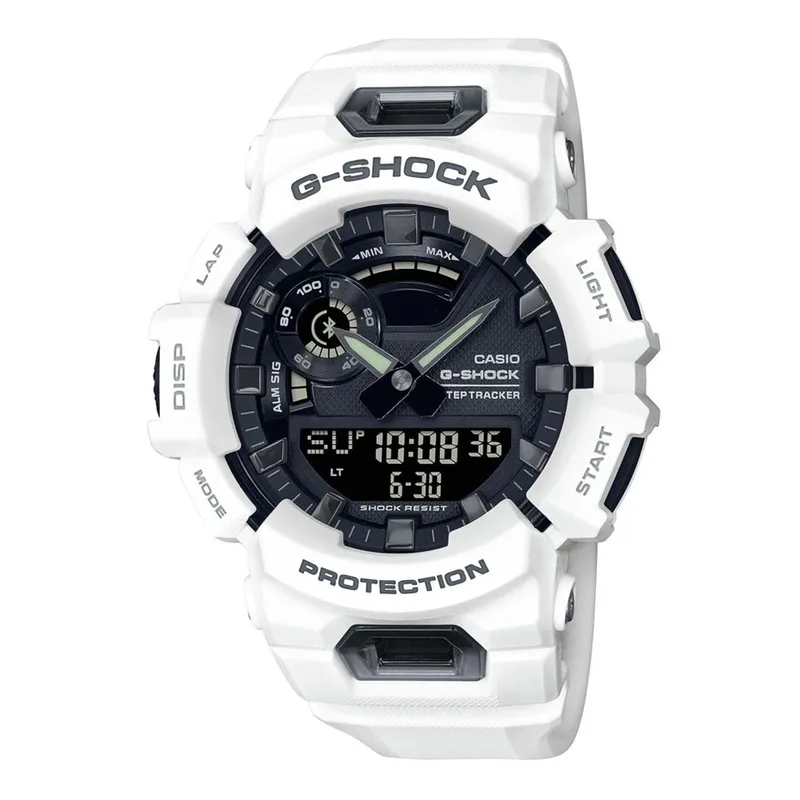 CASIO G-SHOCK Bluetooth White Rubber Strap GBA-900-7AER