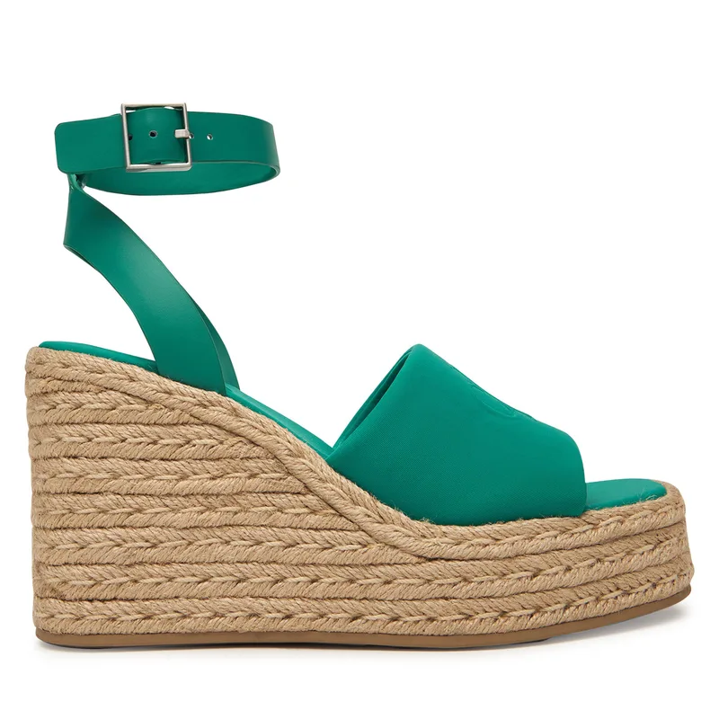 Εσπαντρίγιες Calvin Klein Wedge Espad 70 Neopr Mg HW0HW03014 Πράσινο
