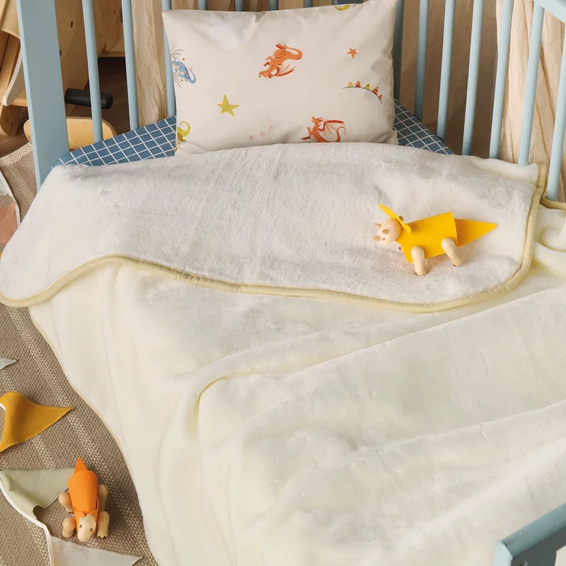 Κουβέρτα Βελουτέ Αγκαλιάς (80x100) Kentia Baby Notte 00 Ecru