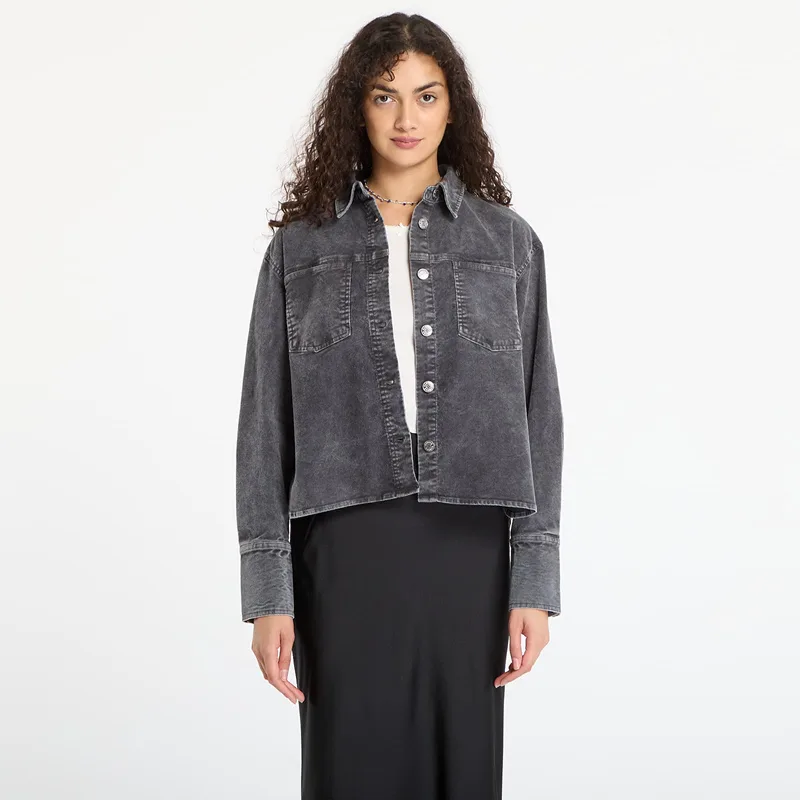 Μπουφάν Samsøe Samsøe Sasofie Patch Pocket Shirt Asphalt L
