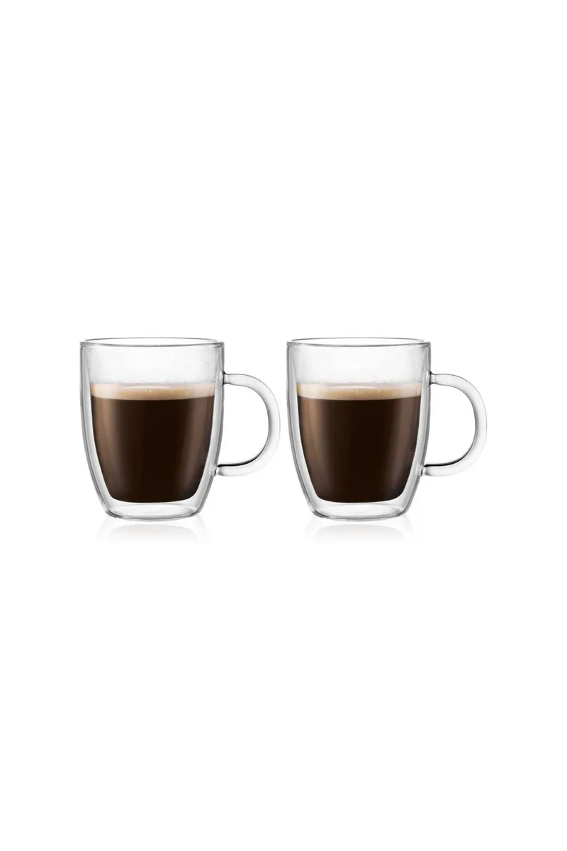 Bodum σετ γυάλινες κούπες double wall 350 ml διάφανο "Bistro" (2 τεμάχια) - 10604-10