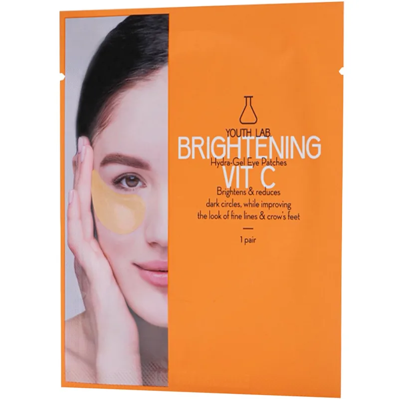 Youth Lab Brightening Vit-C Hydra Gel Eye Patches Μάσκα Ματιών με Υδροτζέλ για Φωτεινότητα & Μείωση Μαύρων Κύκλων, Οιδημάτων & Δυσχρωμιών 2 Τεμάχια