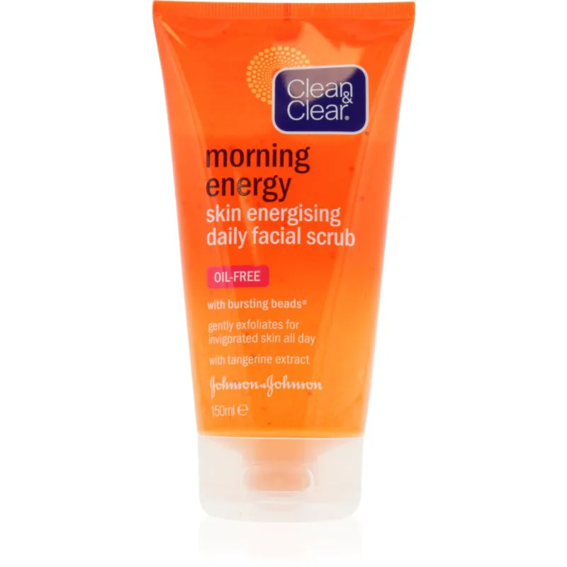Clean & Clear Morning Energy διεγερτική απολέπιση για το πρόσωπο 150 ml