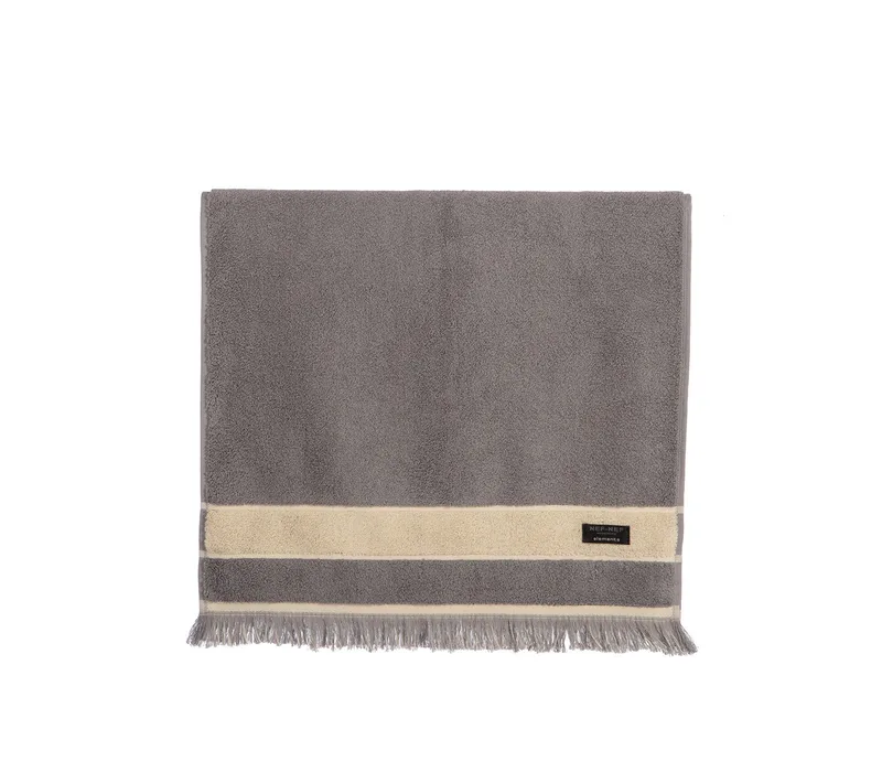 Πετσέτα Σώματος Nef-Nef Sentimen Grey 70x140