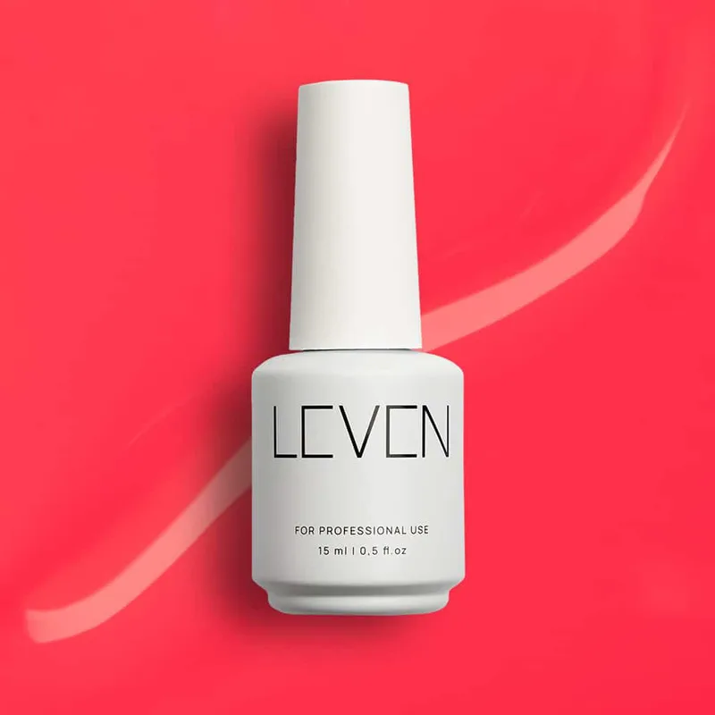 Leven | Ημιμόνιμο βερνίκι 15ml no. 132 Ροζ Dahlia