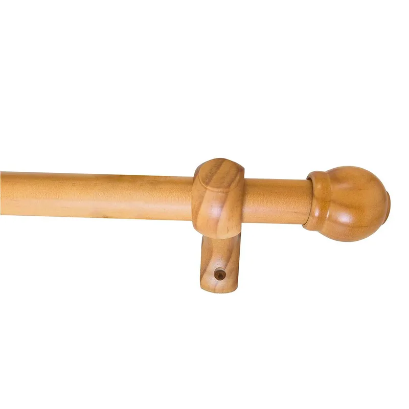 Κουρτινόξυλο Φ28mm Μονό 160cm Με Άκρα Grace Bolonga Natural 99716