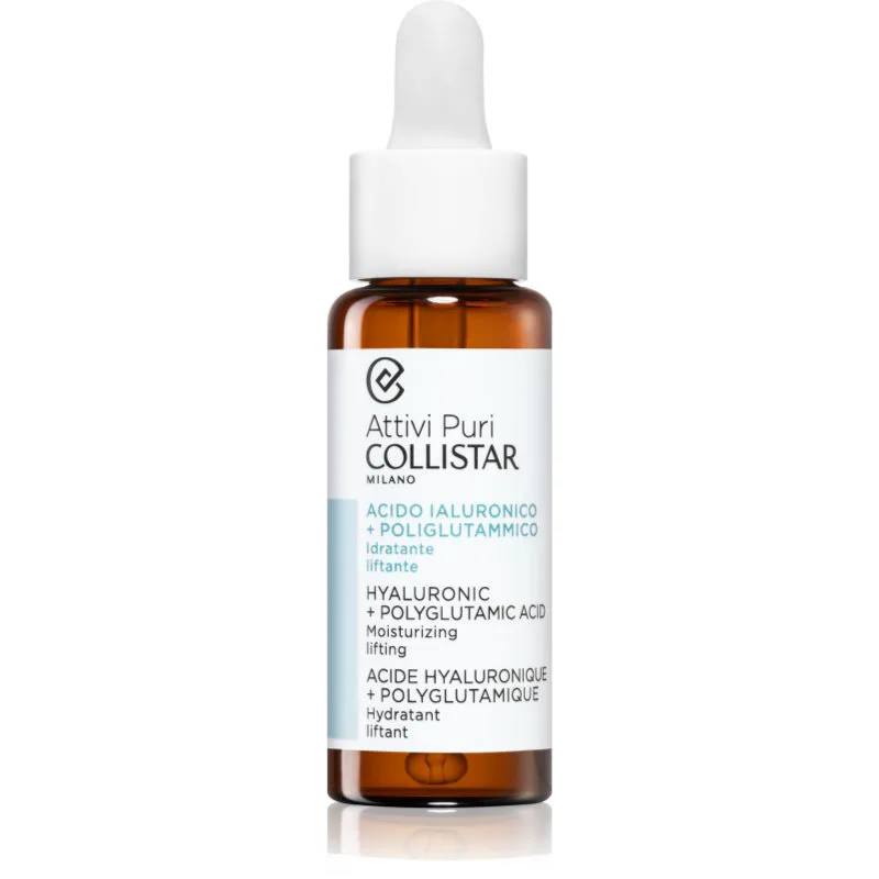 Collistar Attivi Puri Hyaluronic + Polyglutamic Acid Serum ανορθωτικός ορός προσώπου με υαλουρονικό οξύ 30 ml