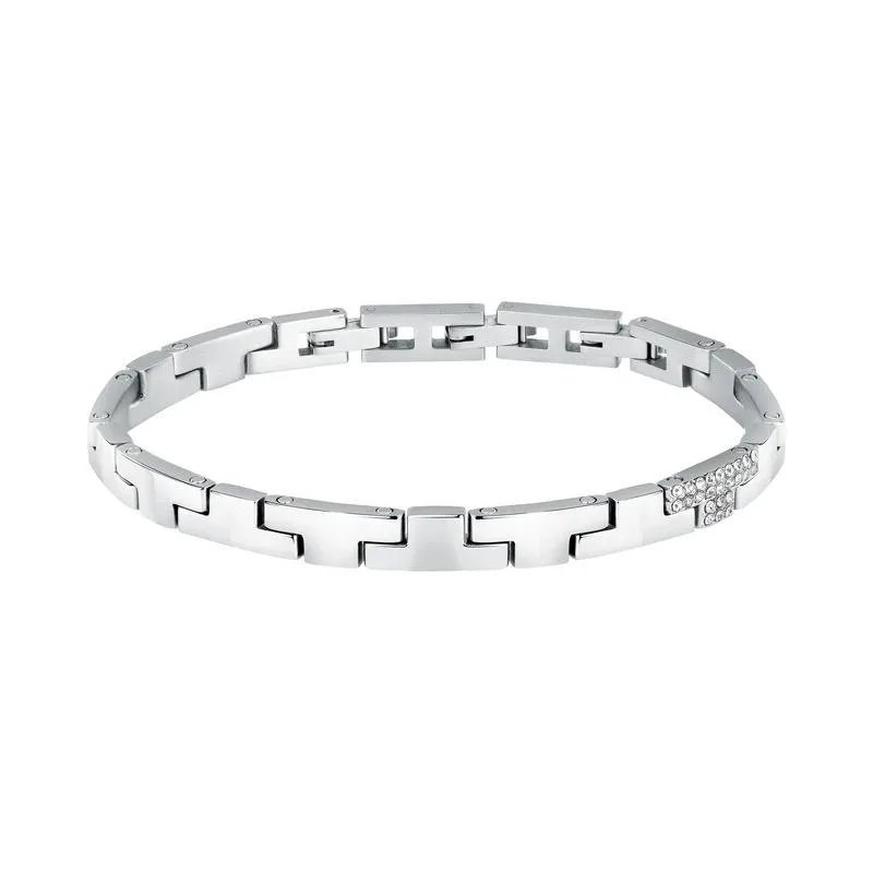TRUSSARDI Βραχιόλι από ανοξείδωτο ατσάλι Silver TJAXC17