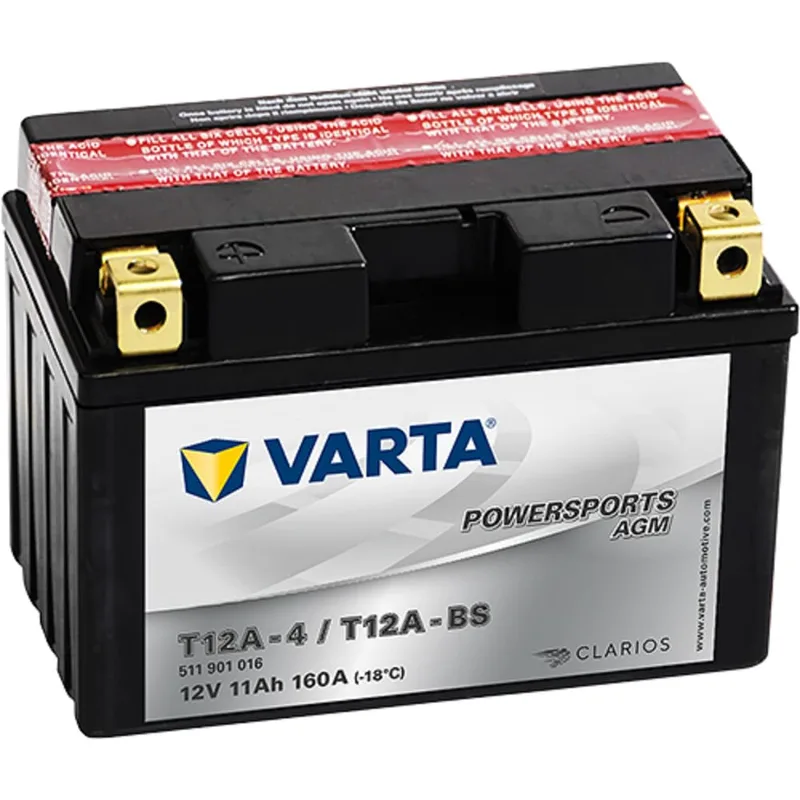 Μπαταρία Μοτοσυκλέτας VARTA T12A-BS 12V 11Ah