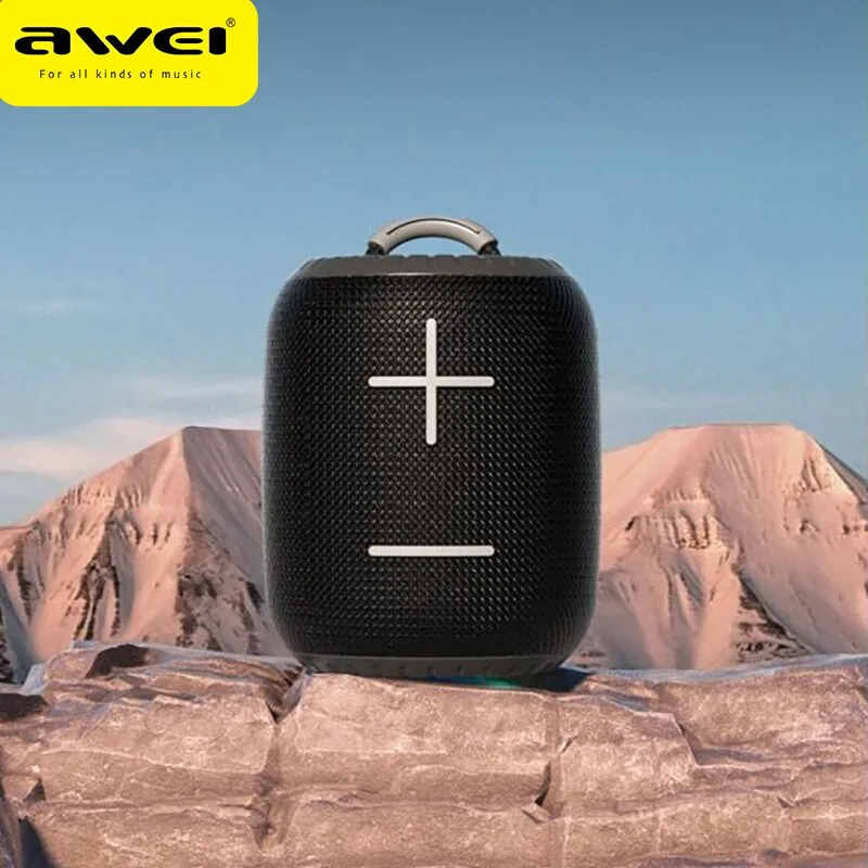 Φορητό Ασύρματο Ηχείο Bluetooth IPX4 6W με Διάρκεια Μπαταρίας έως 6 ώρες Awei Y526 Μαύρο