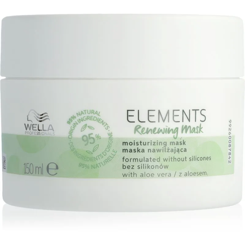 Wella Professionals Elements Renewing αποκαταστατική μάσκα Για λάμψη και απαλότητα μαλλιών 150 ml