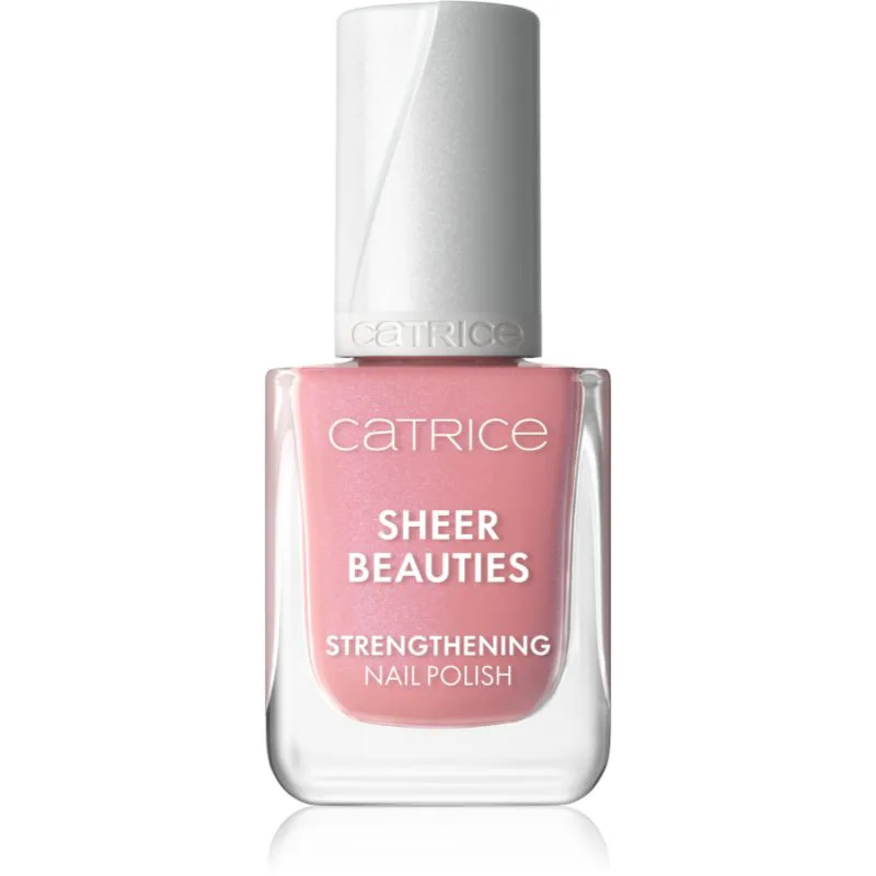 Catrice Sheer Beauties Strengthening Nail Polish δυναμωτικό βερνίκι νυχιών απόχρωση 050 Peonies, Please! 10.5 ml