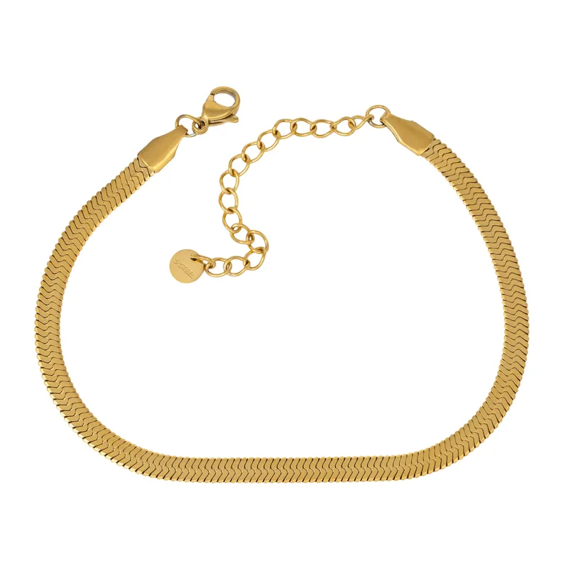 Snake αλυσίδα χεριού από ανοξείδωτο ατσάλι 055602 055602 Ατσάλι