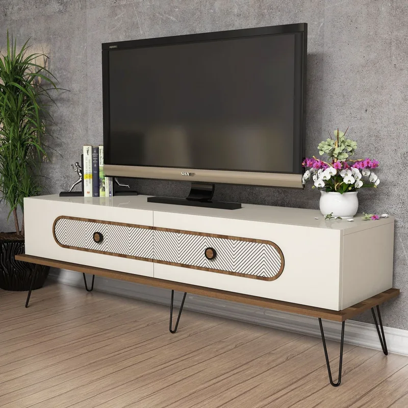Έπιπλο Τηλεόρασης Ekol - Cream 845Hct3028 (145x45x40 cm)