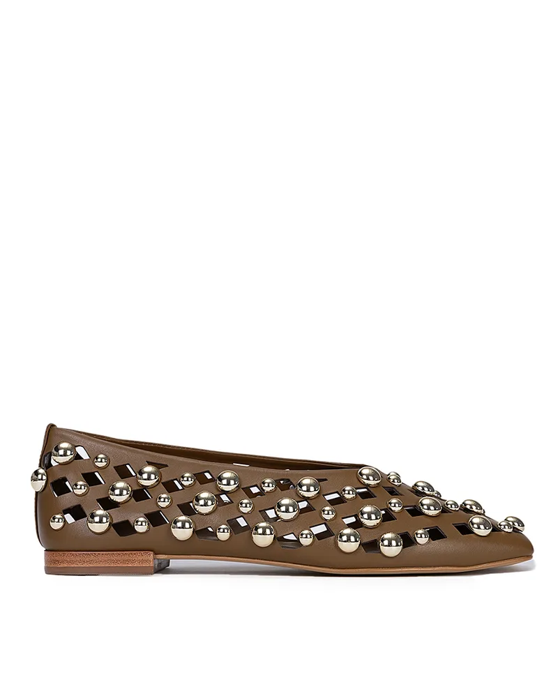 Carrano Γυναικεία Δερμάτινα Loafers Με Cut Out Σχέδιο