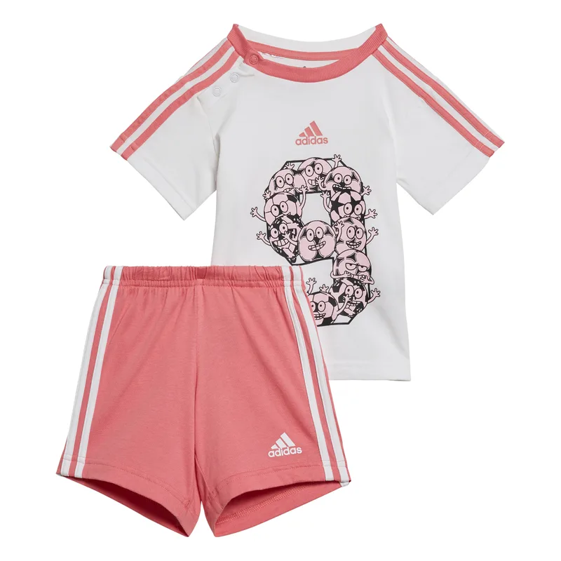 adidas Infant Lil 3-Stripes Summer Set