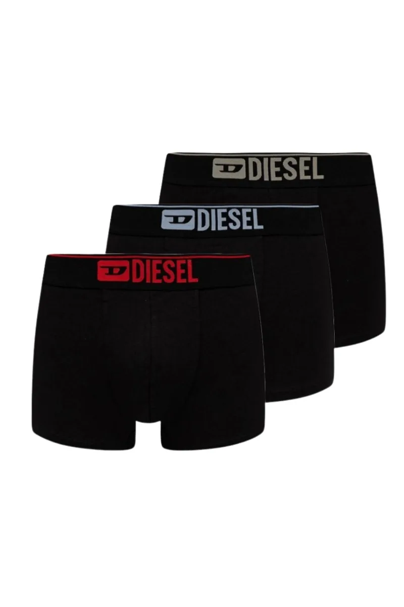DIESEL Boxer Shorts 3-Pack Logo - Μαύρα -S2600ST3V0GDAC-UNKNOWN