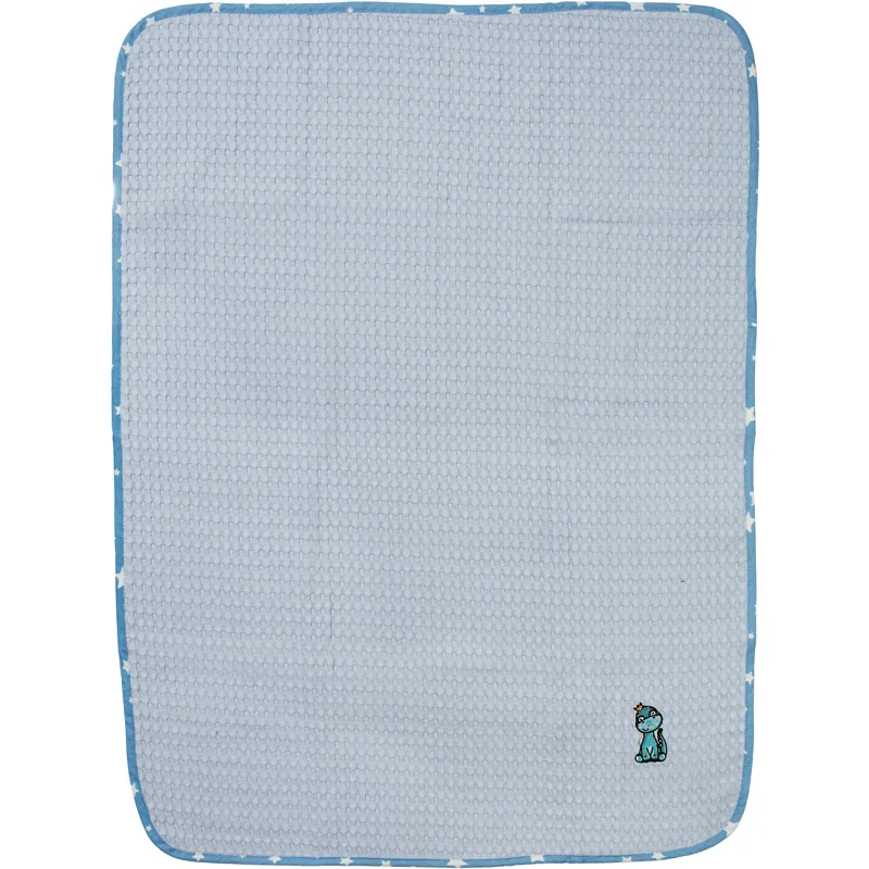 Κουβέρτα Πικέ Αγκαλιάς 80x110 Dimcol Dinosaur 179 Blue