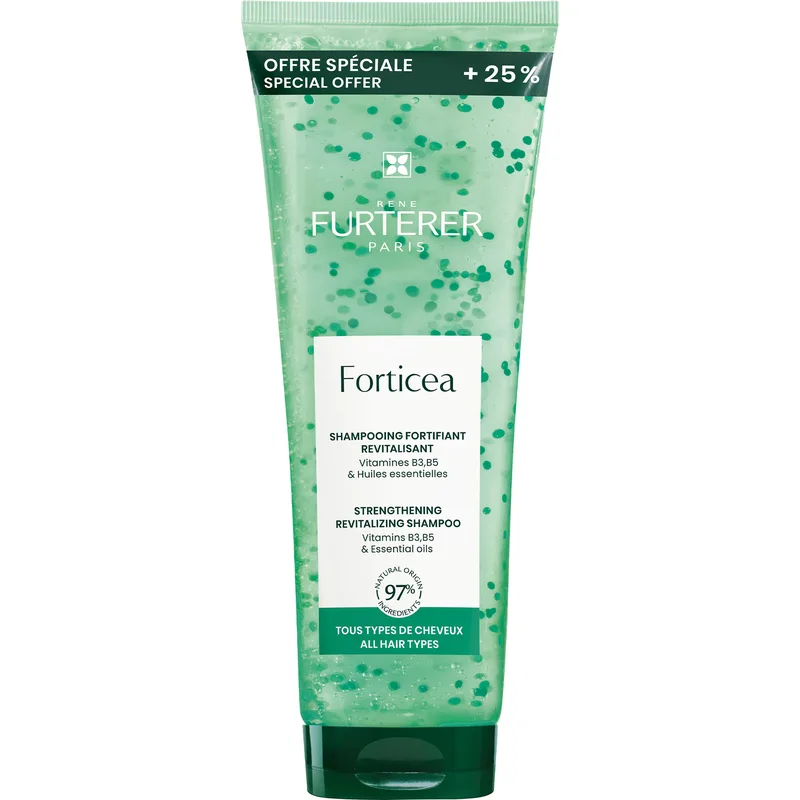 Rene Furterer Forticea Strengthening & Revitalizing Shampoo Τονωτικό Σαμπουάν Ενδυνάμωσης με Αιθέρια Έλαια 250ml