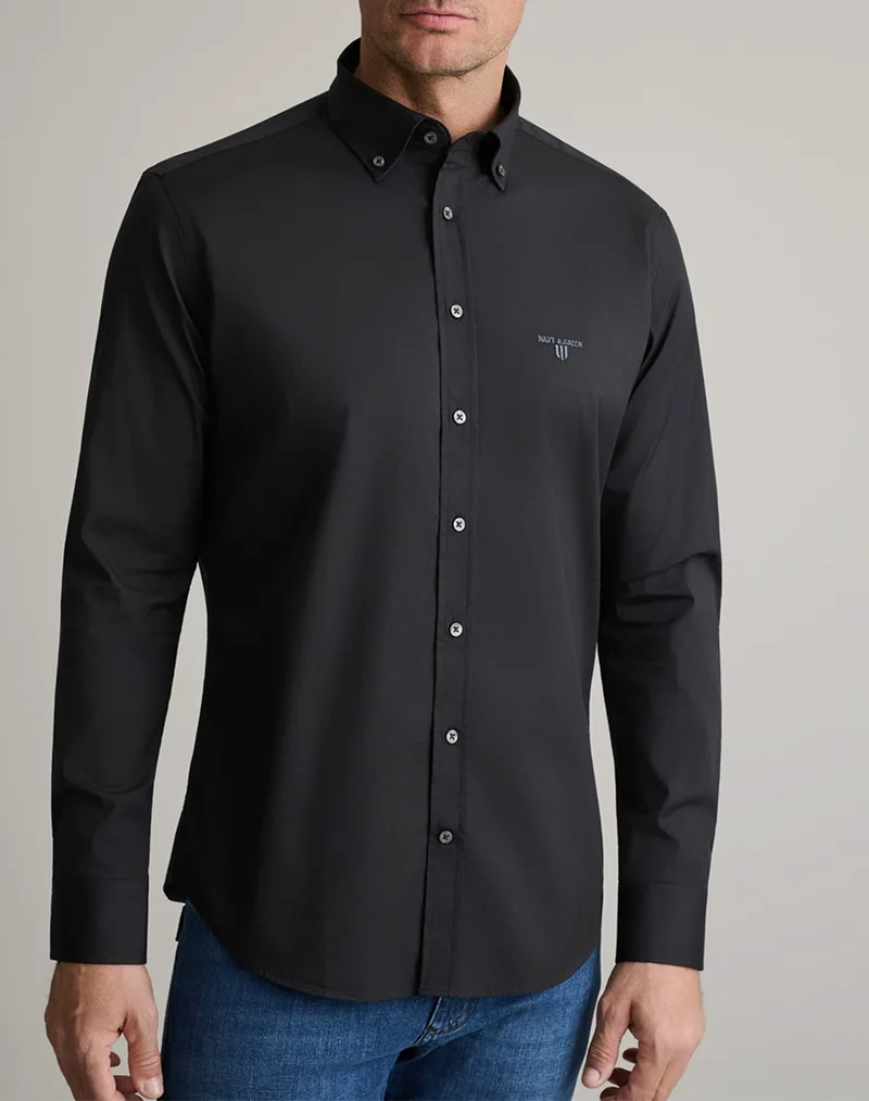 NAVY&GREEN ΠΟΥΚΑΜΙΣΟ COMFORT FIT 24NG.SD61/1B.8-Black Ink Black