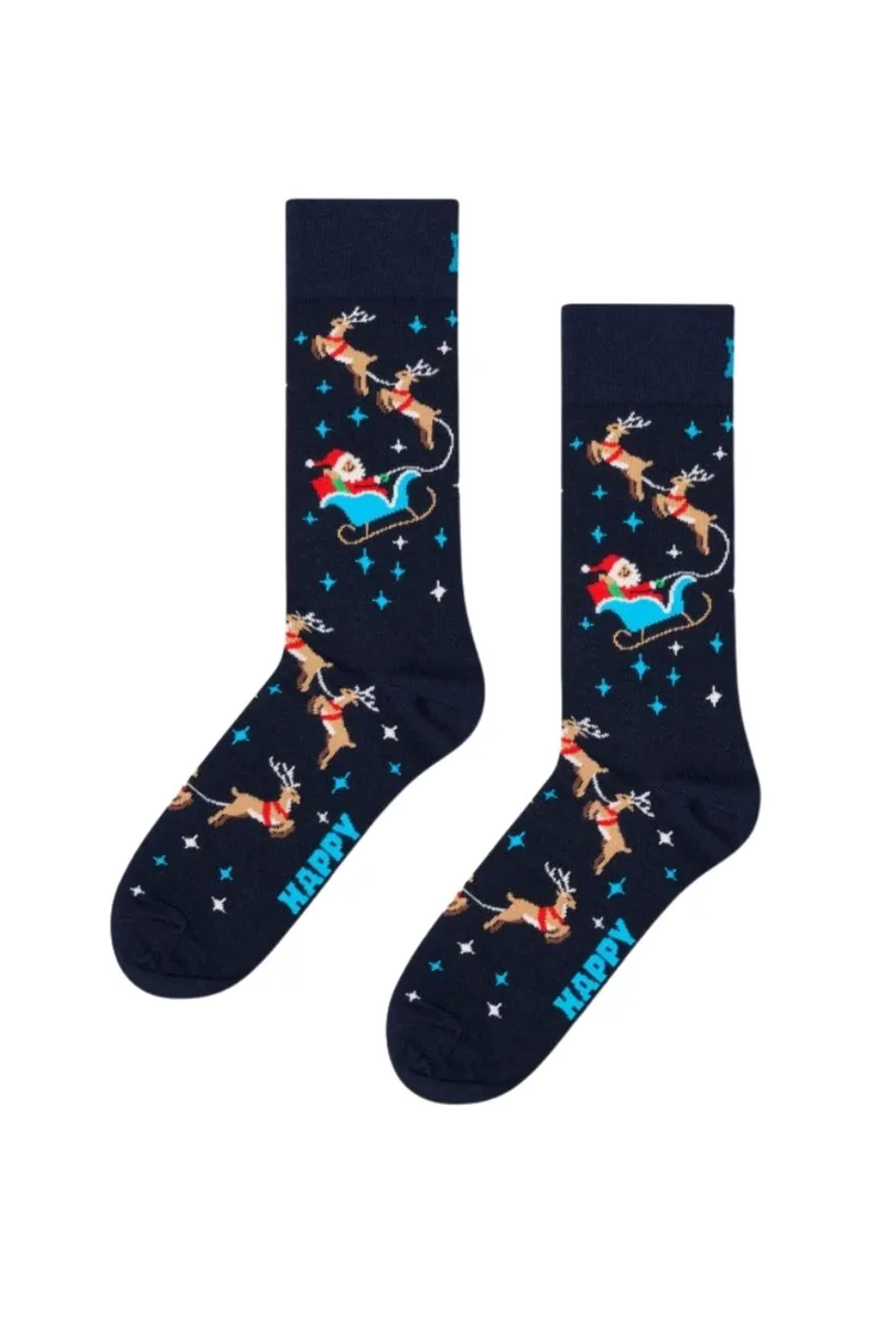 Happy Socks Κάλτσες Sleigh Sock - Χριστουγεννιάτικες-P003278-MULTI