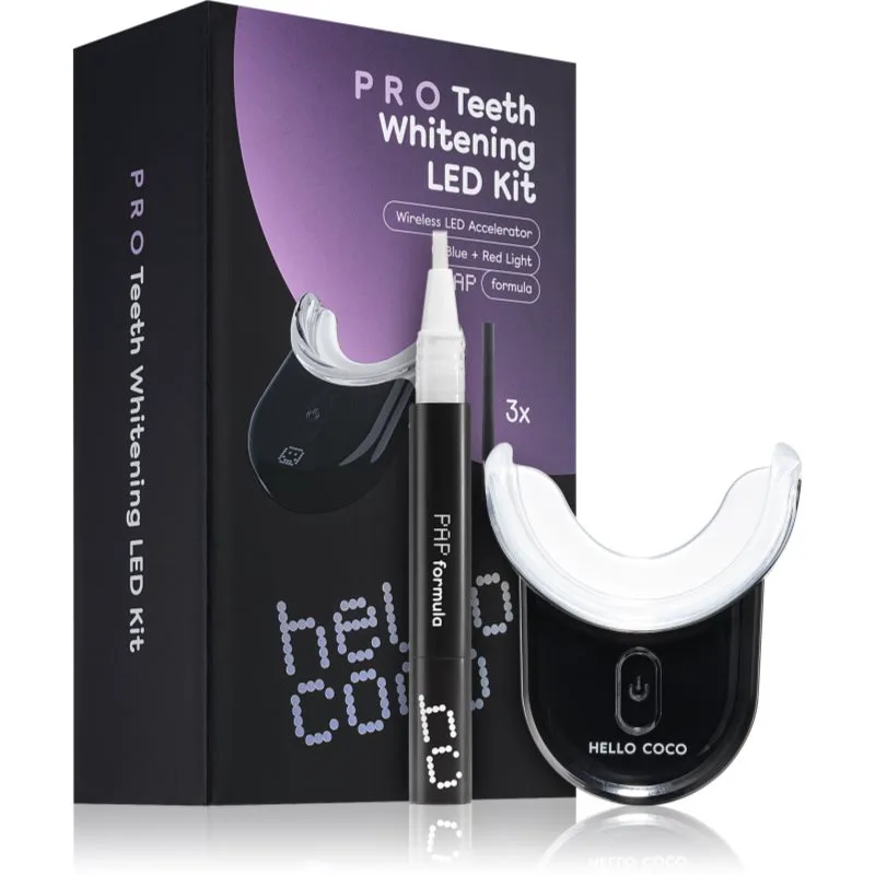 hello coco PAP Pro Whitening Led Kit σετ λεύκανσης