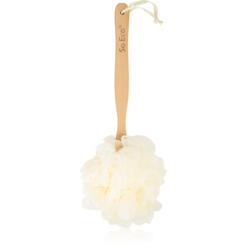 So Eco Long Handle Shower Pouf σφουγγάρι σώματος με μακριά λαβή 1 τμχ