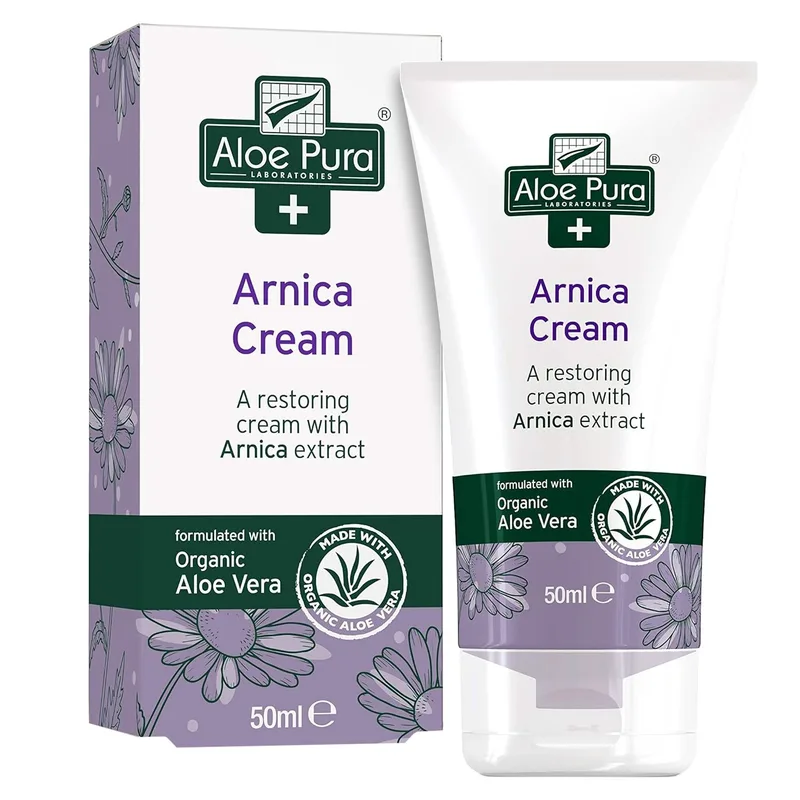 Aloe Pura Arnica Restoring Cream Επανορθωτική, Επουλωτική Κρέμα με Άρνικα & Αλόη Βέρα 50ml