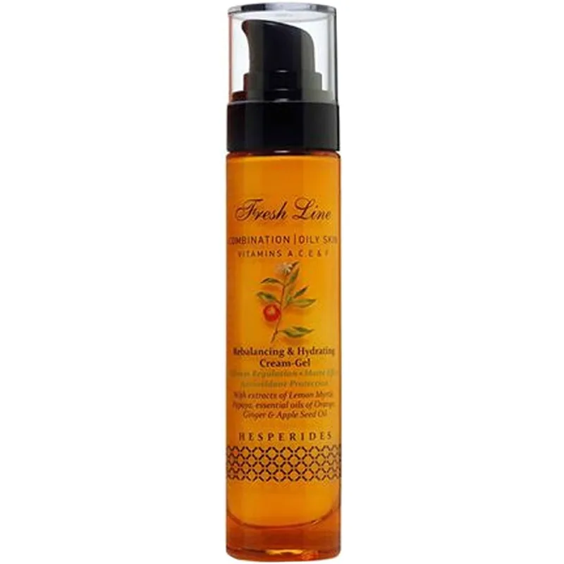 Fresh Line Face Remedies Hesperides Rebalancing & Hydrating Cream-Gel Ενυδατική Κρέμα Τζέλ Εσπερίδες για Εξισορρόπηση της Λιπαρότητας Κατάλληλο για Μεικτές & Λιπαρές Επιδερμίδες 50ml