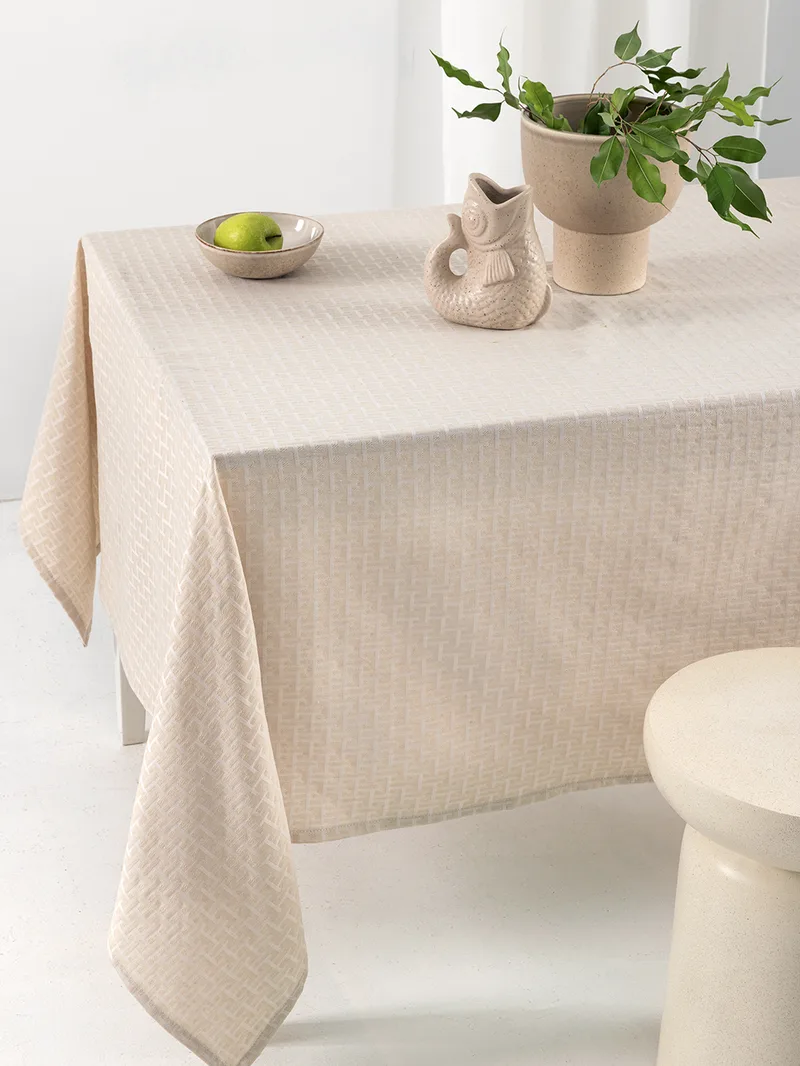 Τραπεζομαντηλο Formal Dinner 175x160 MILLY BEIGE Palamaiki
