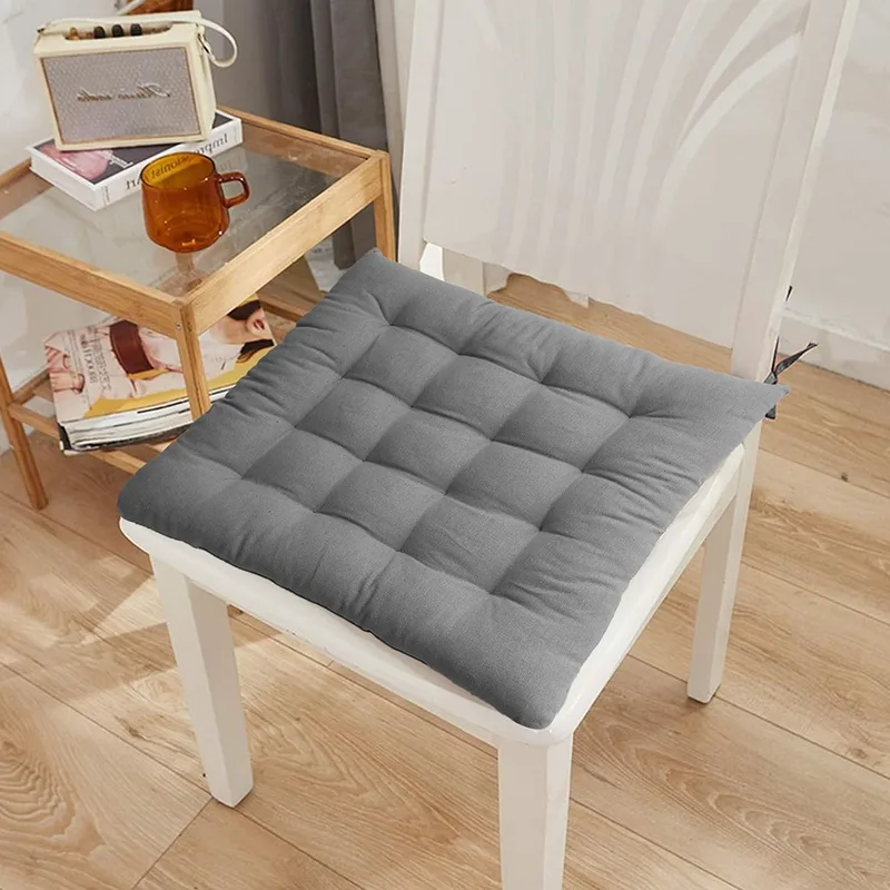 Μαξιλάρι Καρέκλας Βαμβακερό 40x40εκ. Mad Dark Grey Melinen 20003510 (Ύφασμα: Βαμβάκι 100%, Χρώμα: Γκρι) - MELINEN - 20003510