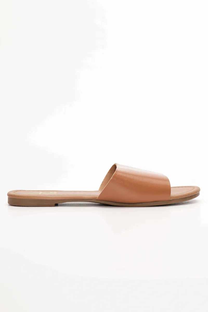 LUIGI DESIGN - Flat Σανδάλια Μονόχρωμα - Μπεζ