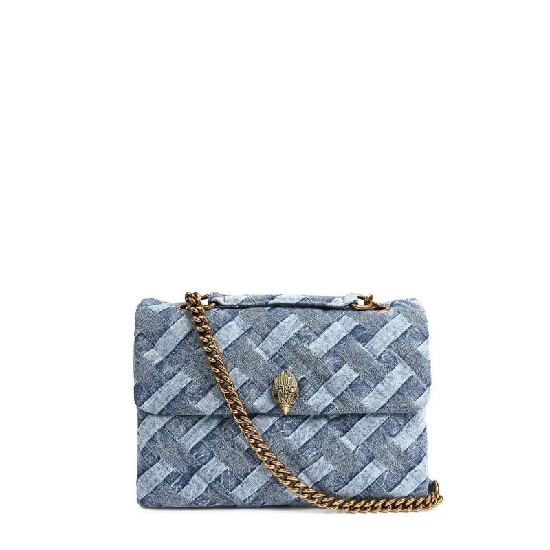 Shoulder Bags γυναικεία Kurt Geiger Denim 9796588669 Large Kensington Soft 262