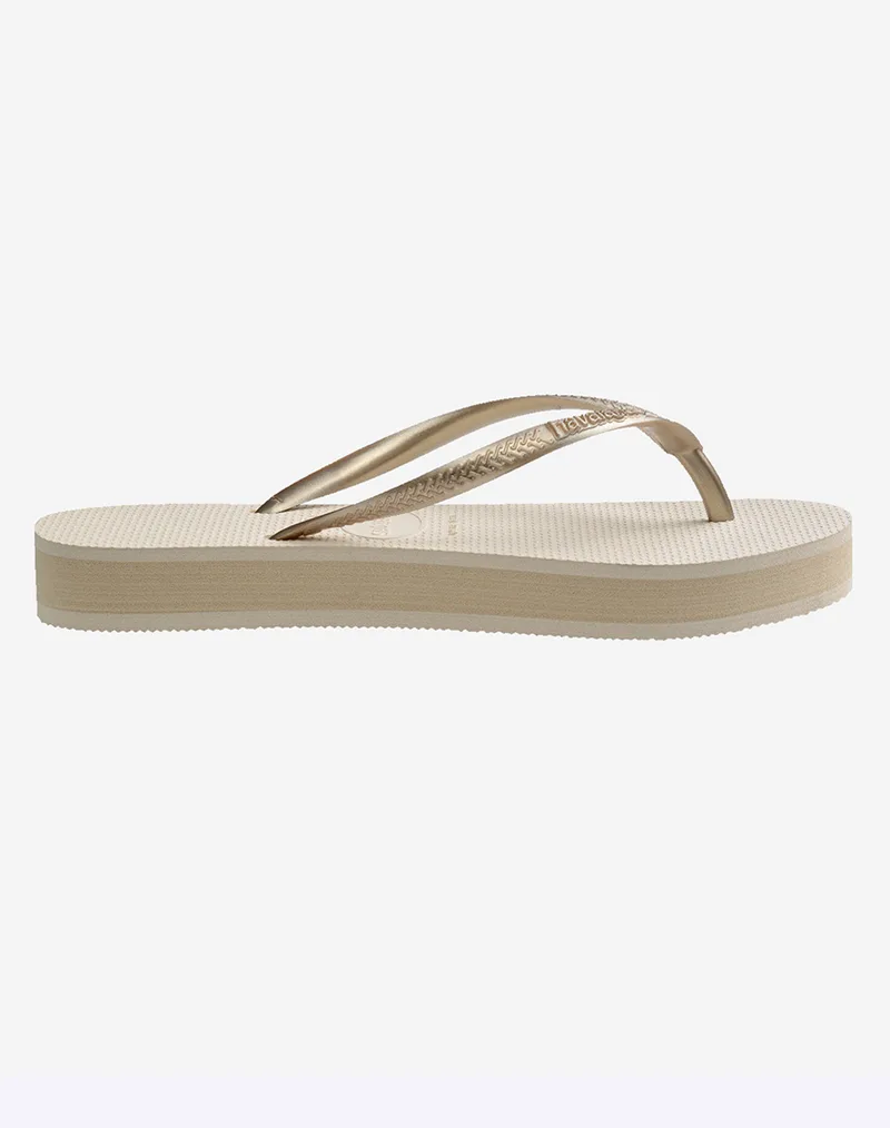 HAVAIANAS HAV. SLIM FLATFORM 4144537-00121 Biege