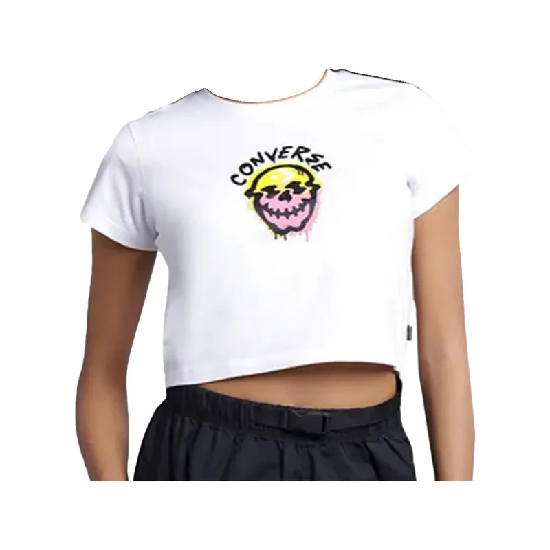 T-shirt με κοντά μανίκια Converse T-shirt Spray Paint Skull coton 100%