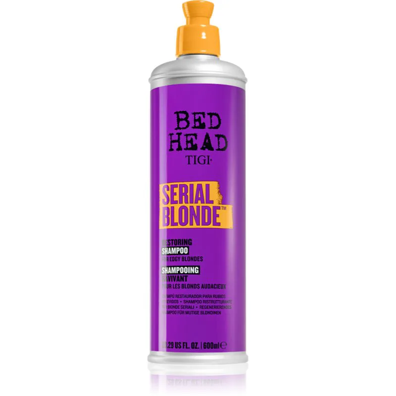 TIGI Bed Head Serial Blonde αποκαταστατικό σαμπουάν για ξανθά μαλλιά 600 μλ