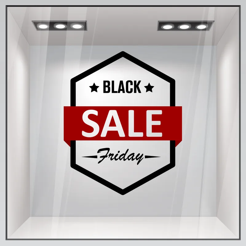 Αυτοκολλητο Εκπτωσεων BLACK FRIDAY SALE