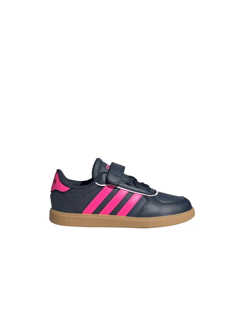 adidas Breaknet Sleek navy blue and pink kids' shoes JQ3060