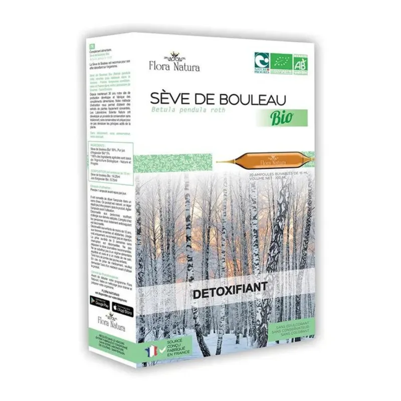 Flora Natura Organic Birch Seve Detoxifier 20 vials