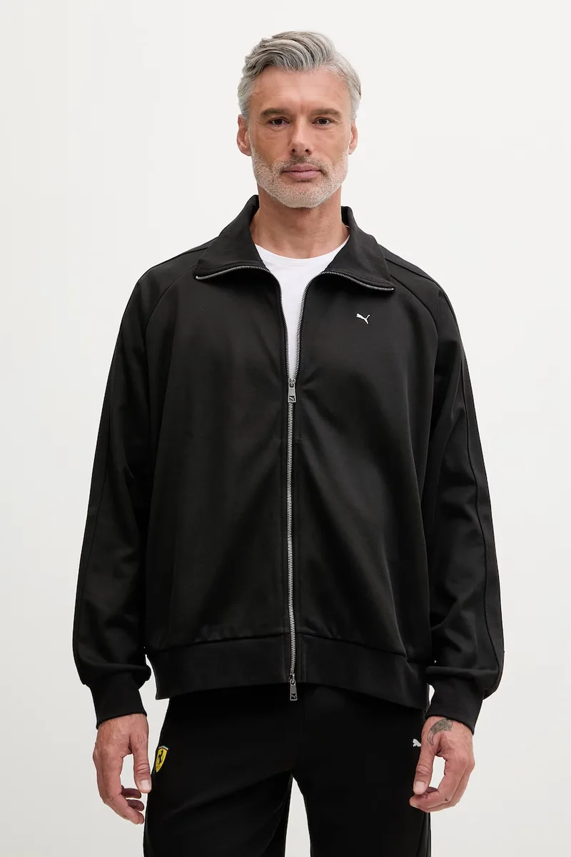 Puma μπλούζα με κουμπιά Ανδρική με βαμβάκι T7 Track Jacket
