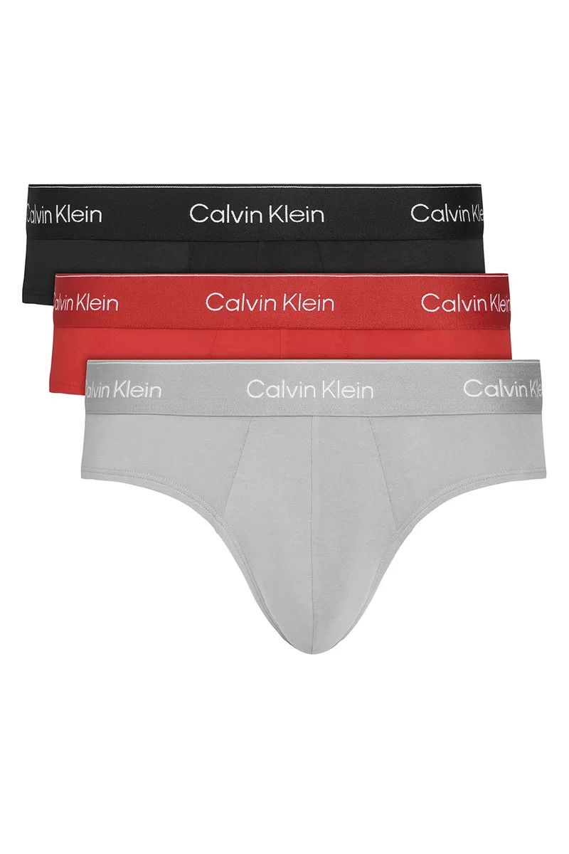 Calvin Klein Ανδρικά σλιπάκια Icon Cotton Stretch (Συσκ. 3 τεμαχίων)-LV00NB4563-0FD